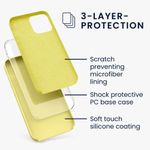 Laptop, Telefoane si Tablete - Telefoane mobile si accesorii - Accesorii Telefoane - Huse telefoane - Husa pentru Apple iPhone 12/iPhone 12 Pro, Silicon, Galben, 52641.49 - Infinity.ro