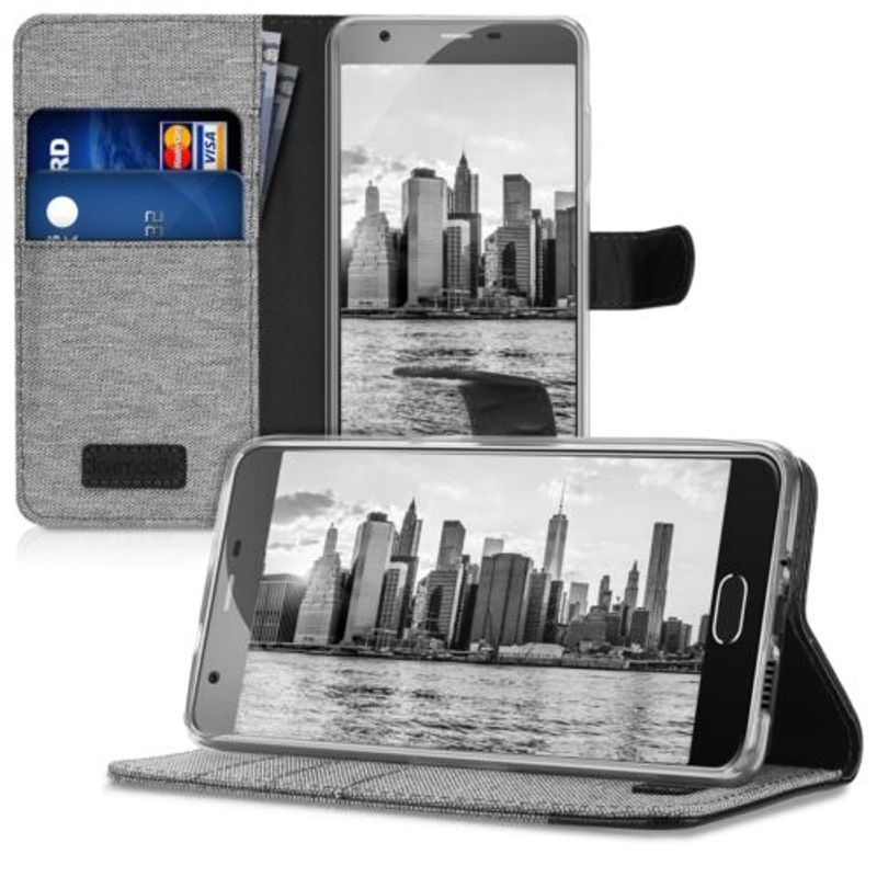 Laptop, Telefoane si Tablete - Telefoane mobile si accesorii - Accesorii Telefoane - Huse telefoane - Husa pentru Blackview A9 Pro, Textil, Gri, 42340.01 - Infinity.ro