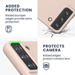 Laptop, Telefoane si Tablete - Telefoane mobile si accesorii - Accesorii Telefoane - Huse telefoane - Husa Kwmobile pentru Samsung Galaxy S22, Silicon, Crem, 56756.225 - Infinity.ro