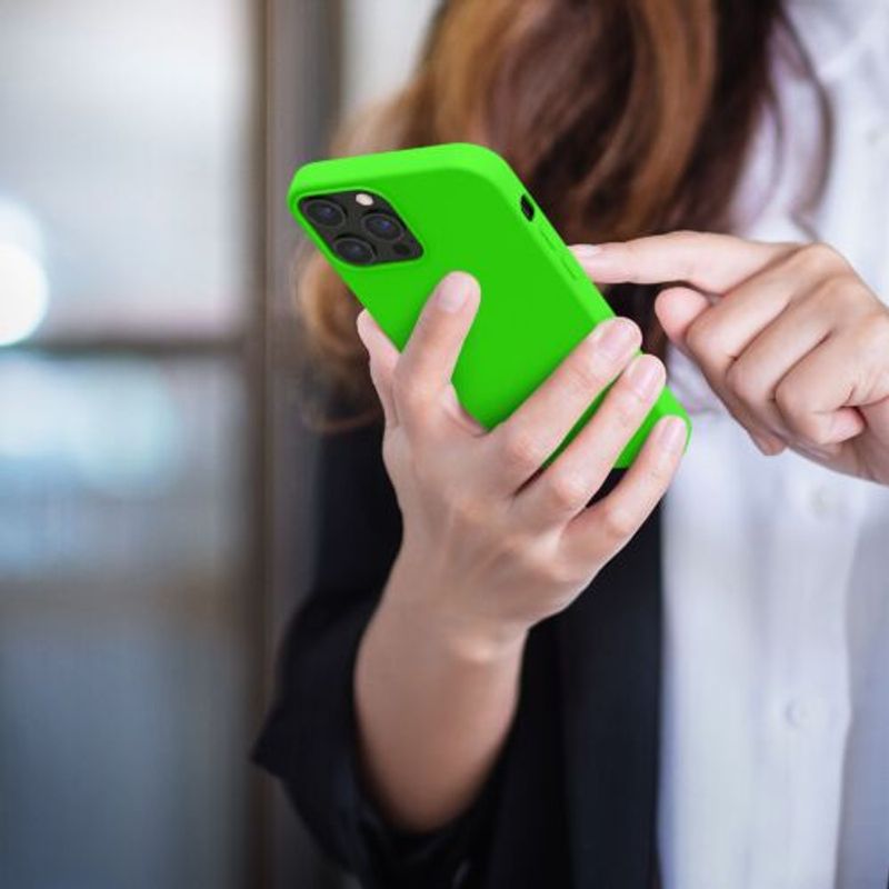 Laptop, Telefoane si Tablete - Telefoane mobile si accesorii - Accesorii Telefoane - Huse telefoane - Husa pentru Apple iPhone 12 Pro Max, Silicon, Verde, 52644.159 - Infinity.ro