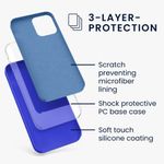 Laptop, Telefoane si Tablete - Telefoane mobile si accesorii - Accesorii Telefoane - Huse telefoane - Husa pentru Apple iPhone 12 Pro Max, Silicon, Albastru, 52644.134 - Infinity.ro