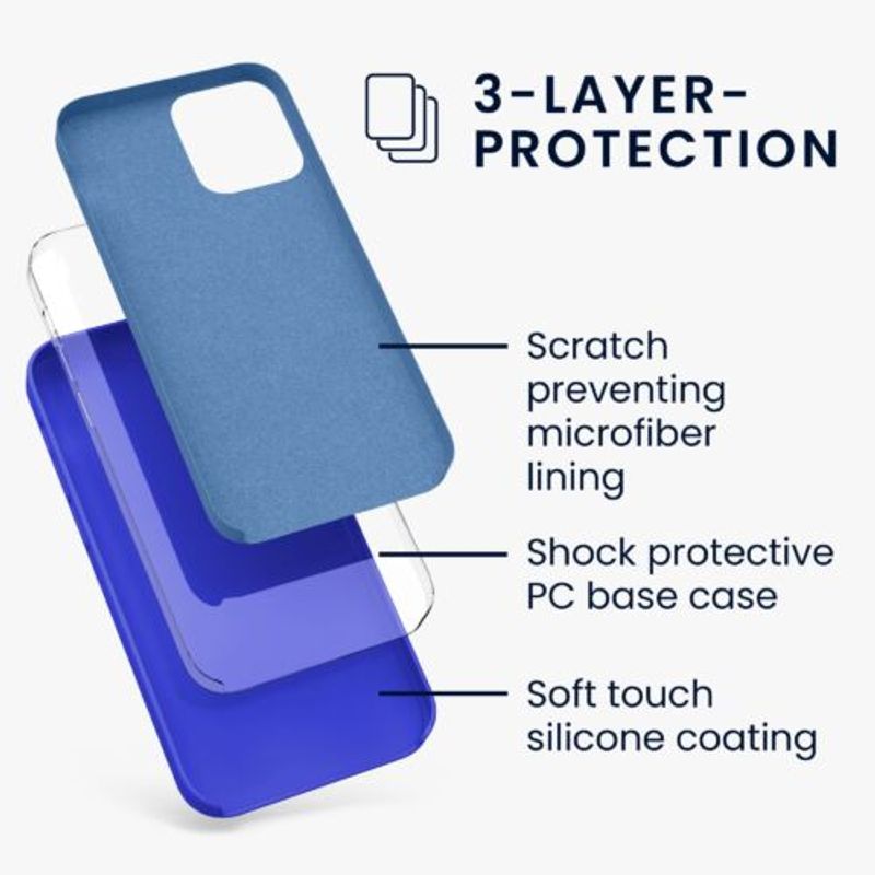 Laptop, Telefoane si Tablete - Telefoane mobile si accesorii - Accesorii Telefoane - Huse telefoane - Husa pentru Apple iPhone 12 Pro Max, Silicon, Albastru, 52644.134 - Infinity.ro