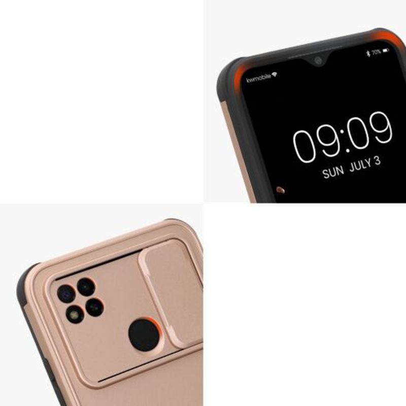Laptop, Telefoane si Tablete - Telefoane mobile si accesorii - Accesorii Telefoane - Huse telefoane - Husa Kwmobile pentru Xiaomi Redmi 9C, Silicon, Rose Gold, 57391.31 - Infinity.ro