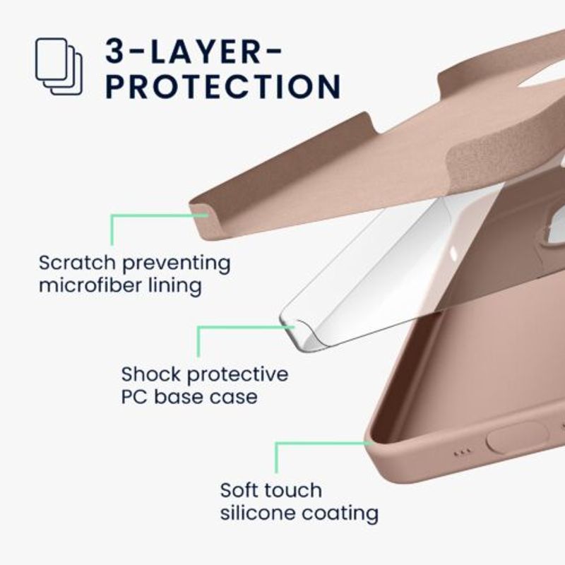 Laptop, Telefoane si Tablete - Telefoane mobile si accesorii - Accesorii Telefoane - Huse telefoane - Husa Kwmobile pentru Apple iPhone 14 Pro, Silicon, Crem, 59073.10 - Infinity.ro