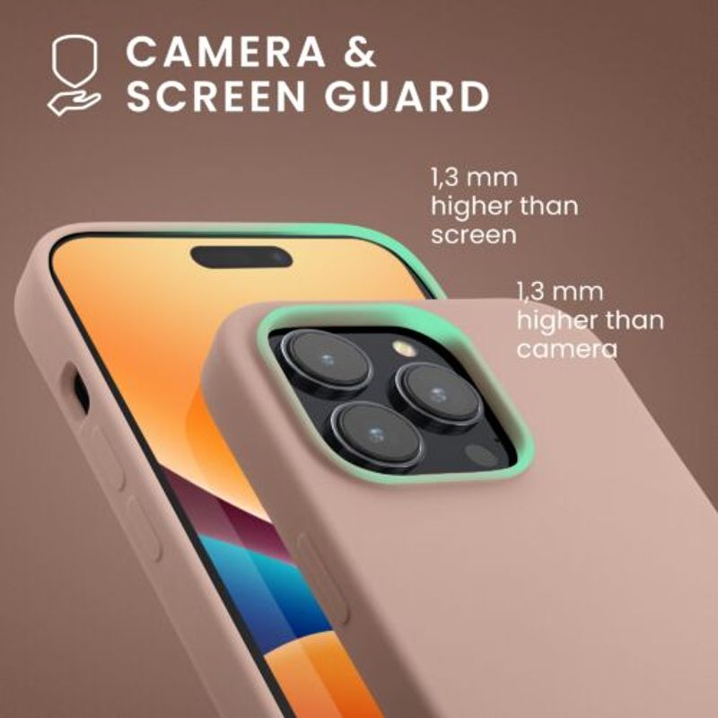 Laptop, Telefoane si Tablete - Telefoane mobile si accesorii - Accesorii Telefoane - Huse telefoane - Husa Kwmobile pentru Apple iPhone 14 Pro, Silicon, Crem, 59073.10 - Infinity.ro