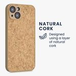 Laptop, Telefoane si Tablete - Telefoane mobile si accesorii - Accesorii Telefoane - Huse telefoane - Husa pentru Apple iPhone 13, Pluta, Maro, 56312.24, Kwmobile - Infinity.ro