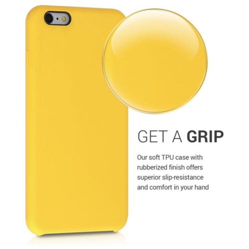 Laptop, Telefoane si Tablete - Telefoane mobile si accesorii - Accesorii Telefoane - Huse telefoane - Husa pentru Apple iPhone 6 Plus/iPhone 6s Plus, Silicon, Galben, 40841.143 - Infinity.ro