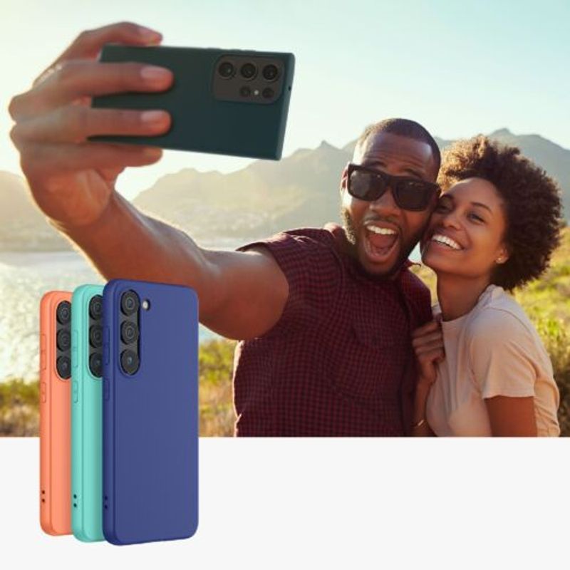 Laptop, Telefoane si Tablete - Telefoane mobile si accesorii - Accesorii Telefoane - Huse telefoane - Husa kwmobile pentru Samsung Galaxy S23 Ultra, Silicon, Albastru, 60284.202 - Infinity.ro