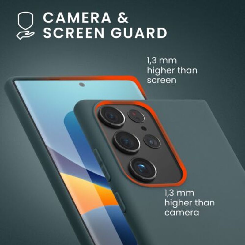 Laptop, Telefoane si Tablete - Telefoane mobile si accesorii - Accesorii Telefoane - Huse telefoane - Husa kwmobile pentru Samsung Galaxy S23 Ultra, Silicon, Albastru, 60284.202 - Infinity.ro