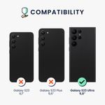 Laptop, Telefoane si Tablete - Telefoane mobile si accesorii - Accesorii Telefoane - Huse telefoane - Husa kwmobile pentru Samsung Galaxy S23 Ultra, Silicon, Albastru, 60284.202 - Infinity.ro