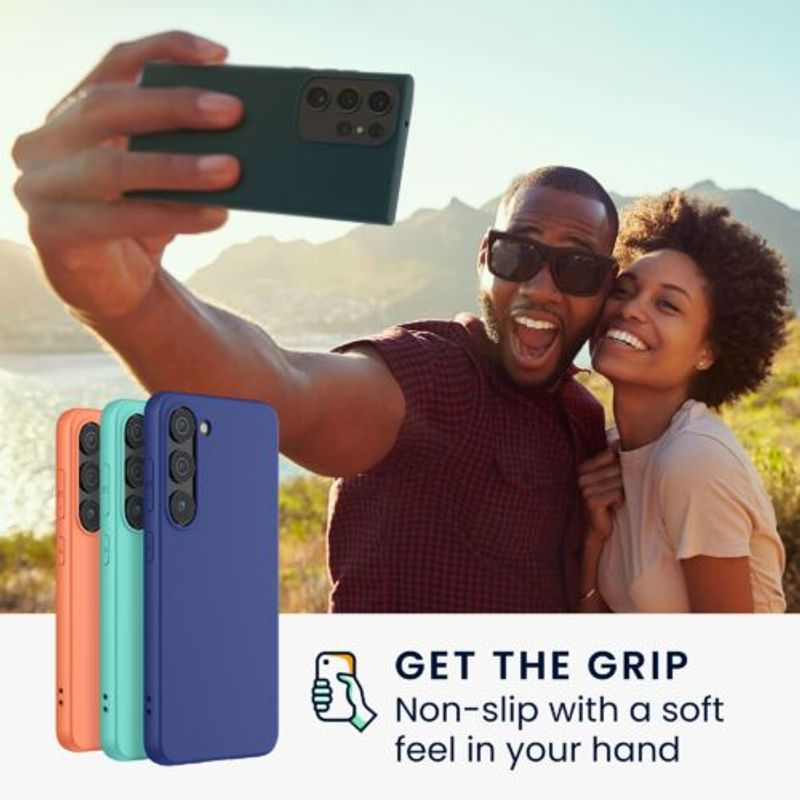 Laptop, Telefoane si Tablete - Telefoane mobile si accesorii - Accesorii Telefoane - Huse telefoane - Husa kwmobile pentru Samsung Galaxy S23 Ultra, Silicon, Albastru, 60284.202 - Infinity.ro