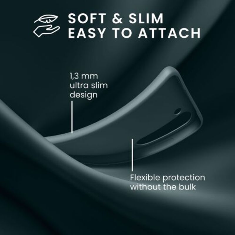 Laptop, Telefoane si Tablete - Telefoane mobile si accesorii - Accesorii Telefoane - Huse telefoane - Husa kwmobile pentru Samsung Galaxy S23 Ultra, Silicon, Albastru, 60284.202 - Infinity.ro