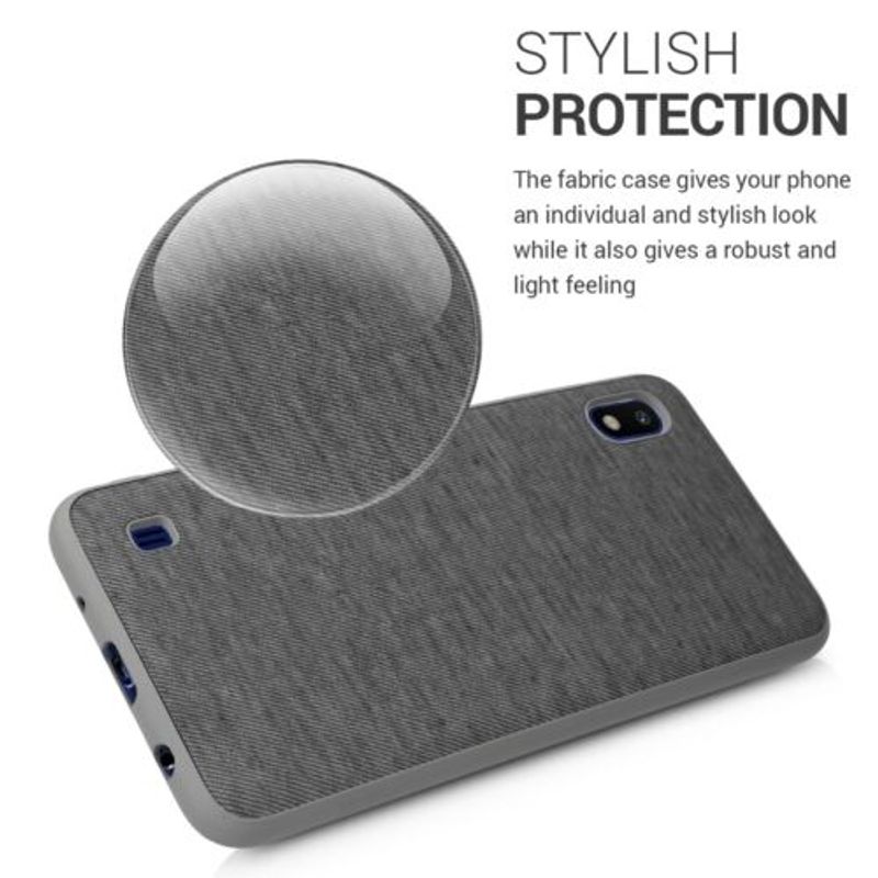 Laptop, Telefoane si Tablete - Telefoane mobile si accesorii - Accesorii Telefoane - Huse telefoane - Husa pentru Samsung Galaxy A10, Textil, Gri, 51540.22 - Infinity.ro
