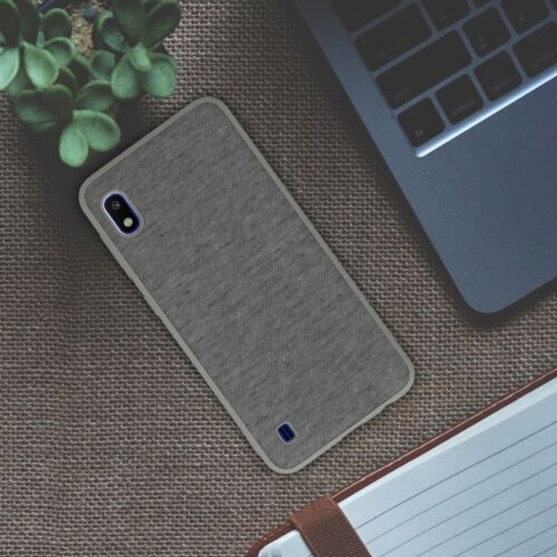 Laptop, Telefoane si Tablete - Telefoane mobile si accesorii - Accesorii Telefoane - Huse telefoane - Husa pentru Samsung Galaxy A10, Textil, Gri, 51540.22 - Infinity.ro