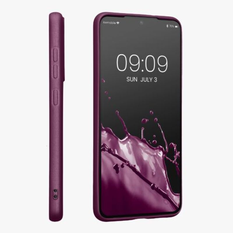 Laptop, Telefoane si Tablete - Telefoane mobile si accesorii - Accesorii Telefoane - Huse telefoane - Husa kwmobile pentru Samsung Galaxy S21 FE, Silicon, Mov, 55485.230 - Infinity.ro