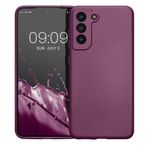 Laptop, Telefoane si Tablete - Telefoane mobile si accesorii - Accesorii Telefoane - Huse telefoane - Husa kwmobile pentru Samsung Galaxy S21 FE, Silicon, Mov, 55485.230 - Infinity.ro