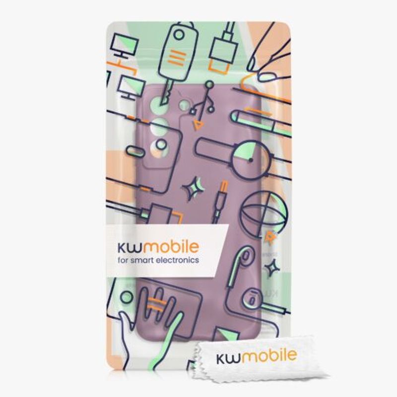 Laptop, Telefoane si Tablete - Telefoane mobile si accesorii - Accesorii Telefoane - Huse telefoane - Husa kwmobile pentru Samsung Galaxy S21 FE, Silicon, Mov, 55485.230 - Infinity.ro