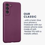 Laptop, Telefoane si Tablete - Telefoane mobile si accesorii - Accesorii Telefoane - Huse telefoane - Husa kwmobile pentru Samsung Galaxy S21 FE, Silicon, Mov, 55485.230 - Infinity.ro