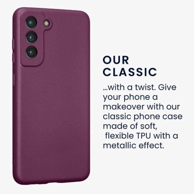 Laptop, Telefoane si Tablete - Telefoane mobile si accesorii - Accesorii Telefoane - Huse telefoane - Husa kwmobile pentru Samsung Galaxy S21 FE, Silicon, Mov, 55485.230 - Infinity.ro