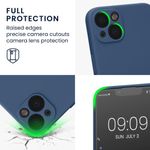 Laptop, Telefoane si Tablete - Telefoane mobile si accesorii - Accesorii Telefoane - Huse telefoane - Husa Kwmobile pentru Apple iPhone 13, Silicon, Albastru, 58954.116 - Infinity.ro