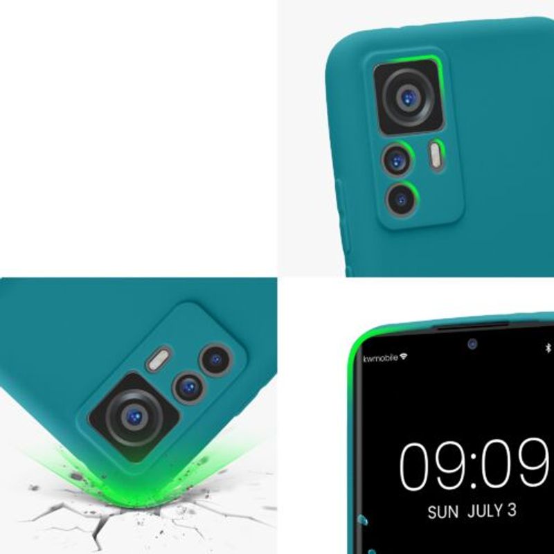 Laptop, Telefoane si Tablete - Telefoane mobile si accesorii - Accesorii Telefoane - Huse telefoane - Husa kwmobile pentru Xiaomi 12T , Silicon, Albastru, 60151.57 - Infinity.ro