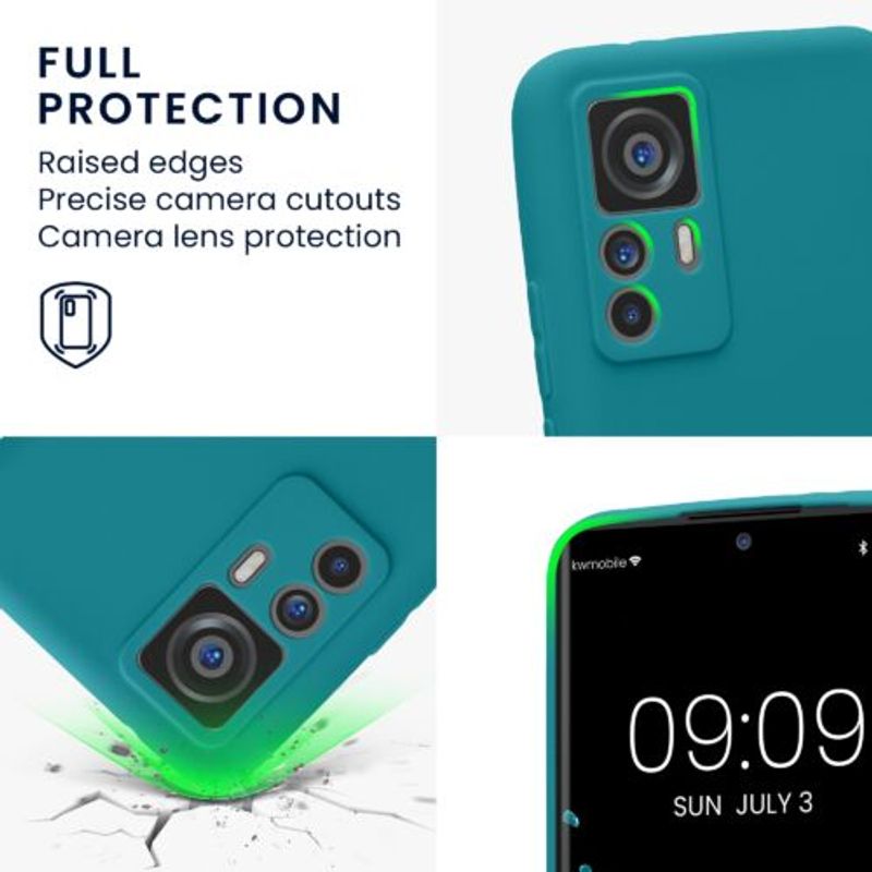 Laptop, Telefoane si Tablete - Telefoane mobile si accesorii - Accesorii Telefoane - Huse telefoane - Husa kwmobile pentru Xiaomi 12T , Silicon, Albastru, 60151.57 - Infinity.ro