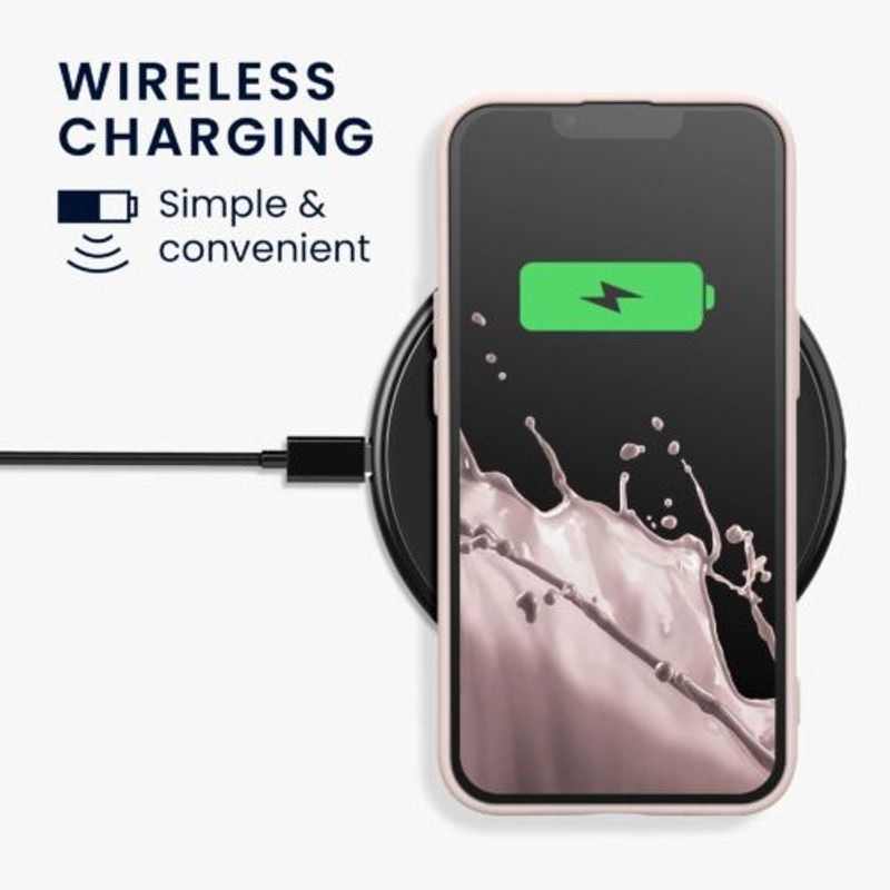 Laptop, Telefoane si Tablete - Telefoane mobile si accesorii - Accesorii Telefoane - Huse telefoane - Husa Kwmobile pentru Apple iPhone 13, Silicon, Crem, 58954.225 - Infinity.ro