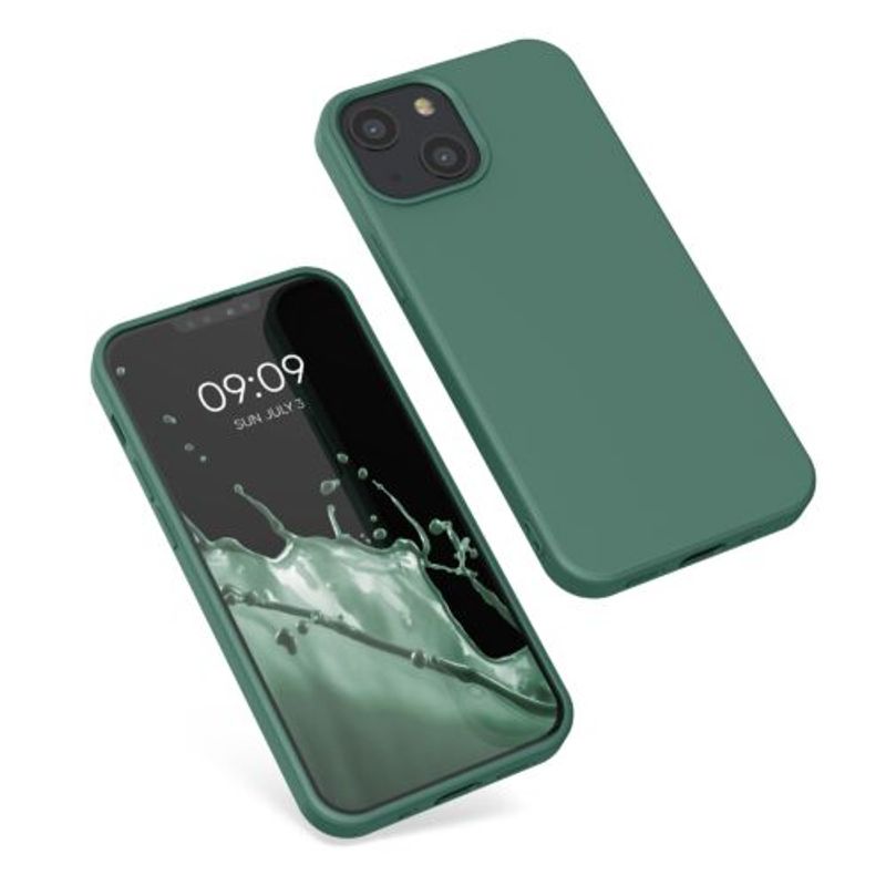 Laptop, Telefoane si Tablete - Telefoane mobile si accesorii - Accesorii Telefoane - Huse telefoane - Husa pentru Apple iPhone 13 Mini, Silicon, Verde, 55931.166, Kwmobile - Infinity.ro