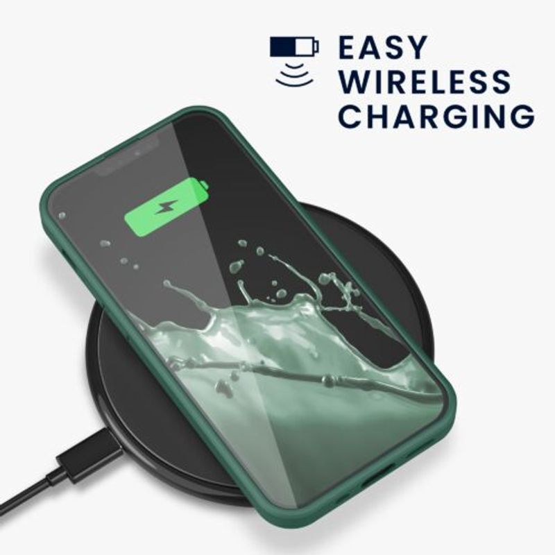 Laptop, Telefoane si Tablete - Telefoane mobile si accesorii - Accesorii Telefoane - Huse telefoane - Husa pentru Apple iPhone 13 Mini, Silicon, Verde, 55931.166, Kwmobile - Infinity.ro