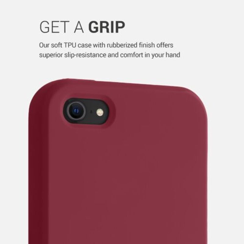 Laptop, Telefoane si Tablete - Telefoane mobile si accesorii - Accesorii Telefoane - Huse telefoane - Husa pentru Apple iPhone 5s/iPhone SE, Silicon, Rosu, 42766.209, Kwmobile - Infinity.ro