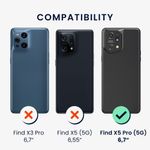 Laptop, Telefoane si Tablete - Telefoane mobile si accesorii - Accesorii Telefoane - Huse telefoane - Husa Kwmobile pentru OPPO Find X5 Pro, Silicon, Negru, 57631.47 - Infinity.ro