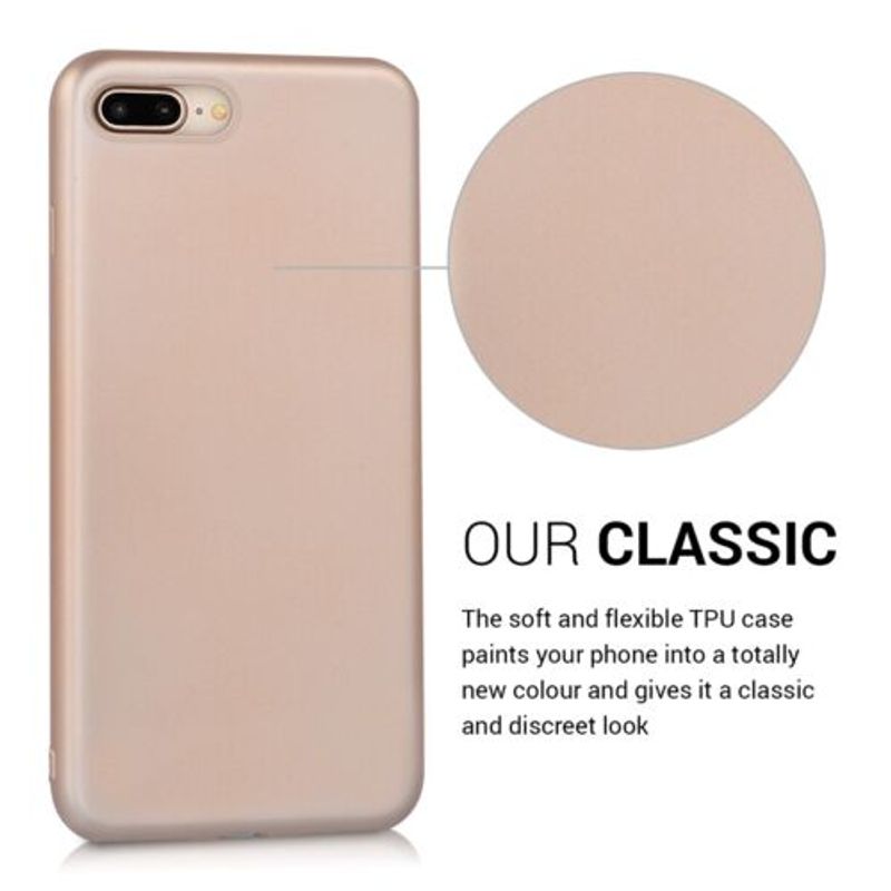Laptop, Telefoane si Tablete - Telefoane mobile si accesorii - Accesorii Telefoane - Huse telefoane - Husa pentru Apple iPhone 8 Plus/iPhone 7 Plus, Silicon, Rose Gold, 40351.81 - Infinity.ro