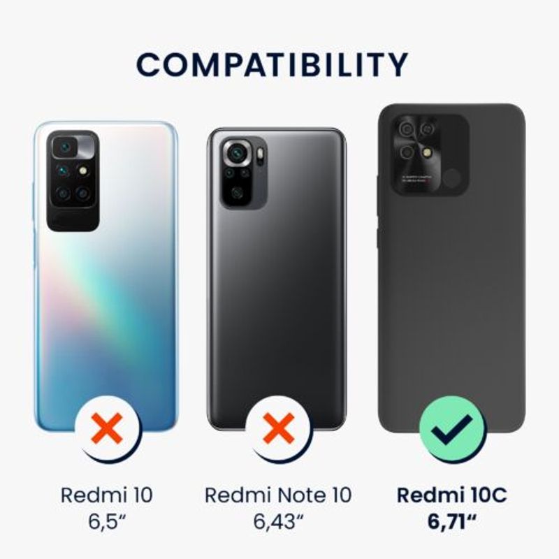 Laptop, Telefoane si Tablete - Telefoane mobile si accesorii - Accesorii Telefoane - Huse telefoane - Husa Kwmobile pentru Xiaomi Redmi 10C, Silicon, Albastru, 59231.202 - Infinity.ro