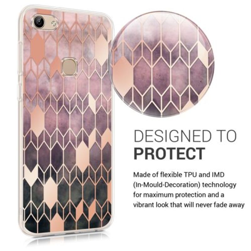 Laptop, Telefoane si Tablete - Telefoane mobile si accesorii - Accesorii Telefoane - Huse telefoane - Husa pentru Vivo Y81, Silicon, Rose Gold, 47263.01 - Infinity.ro