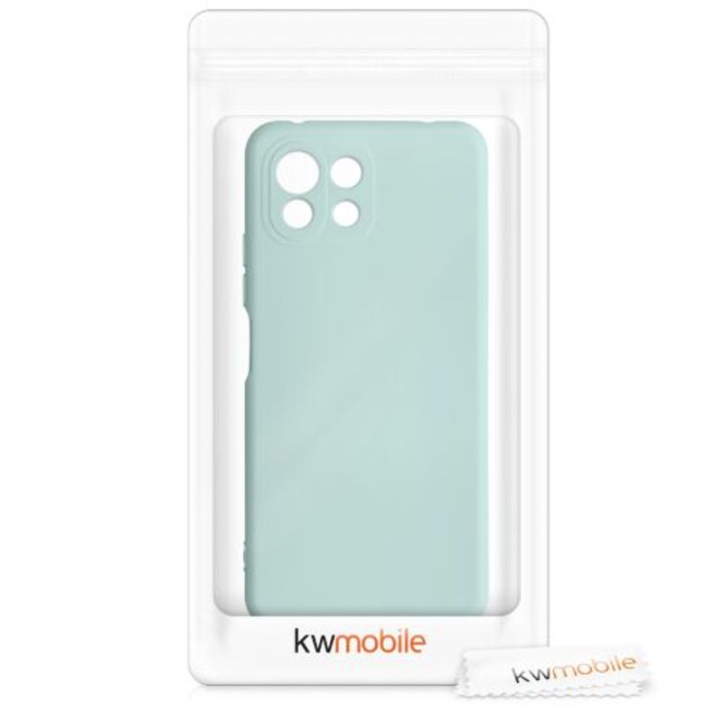 Laptop, Telefoane si Tablete - Telefoane mobile si accesorii - Accesorii Telefoane - Huse telefoane - Husa pentru Xiaomi Mi 11 Lite 5G, Silicon, Verde, 56047.200, Kwmobile - Infinity.ro