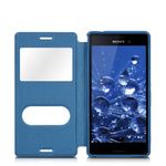 Laptop, Telefoane si Tablete - Telefoane mobile si accesorii - Accesorii Telefoane - Huse telefoane - Husa pentru Sony Xperia M4 Aqua, Piele ecologica, Albastru, 37417.17 - Infinity.ro