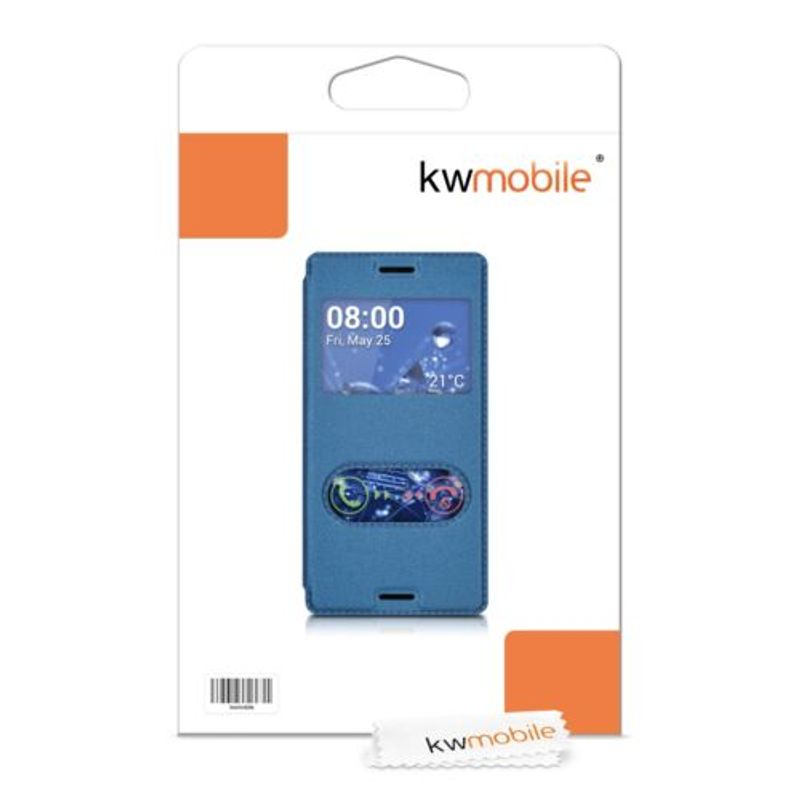 Laptop, Telefoane si Tablete - Telefoane mobile si accesorii - Accesorii Telefoane - Huse telefoane - Husa pentru Sony Xperia M4 Aqua, Piele ecologica, Albastru, 37417.17 - Infinity.ro