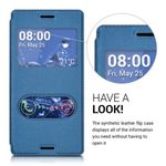 Laptop, Telefoane si Tablete - Telefoane mobile si accesorii - Accesorii Telefoane - Huse telefoane - Husa pentru Sony Xperia M4 Aqua, Piele ecologica, Albastru, 37417.17 - Infinity.ro