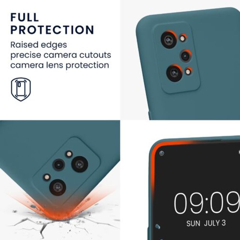 Laptop, Telefoane si Tablete - Telefoane mobile si accesorii - Accesorii Telefoane - Huse telefoane - Husa Kwmobile pentru Realme GT Neo 3T, Silicon, Verde, 59246.57 - Infinity.ro