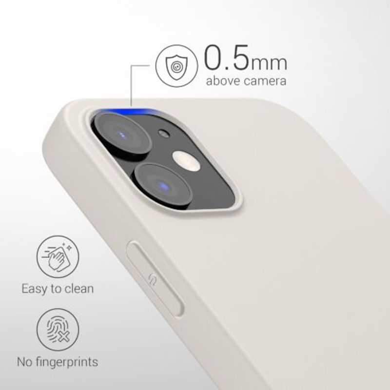 Laptop, Telefoane si Tablete - Telefoane mobile si accesorii - Accesorii Telefoane - Huse telefoane - Husa Kwmobile pentru Apple iPhone 12/iPhone 12 Pro, Silicon, Alb, 53938.204 - Infinity.ro