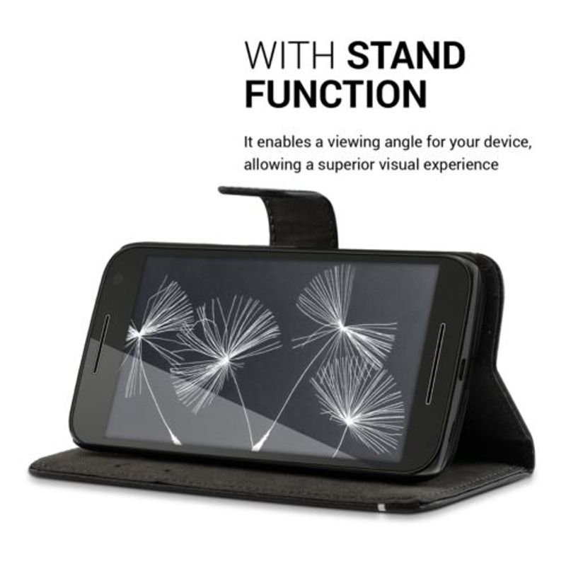 Laptop, Telefoane si Tablete - Telefoane mobile si accesorii - Accesorii Telefoane - Huse telefoane - Husa pentru Motorola Moto G 3rd gen, Piele ecologica, Negru, 34861.04 - Infinity.ro