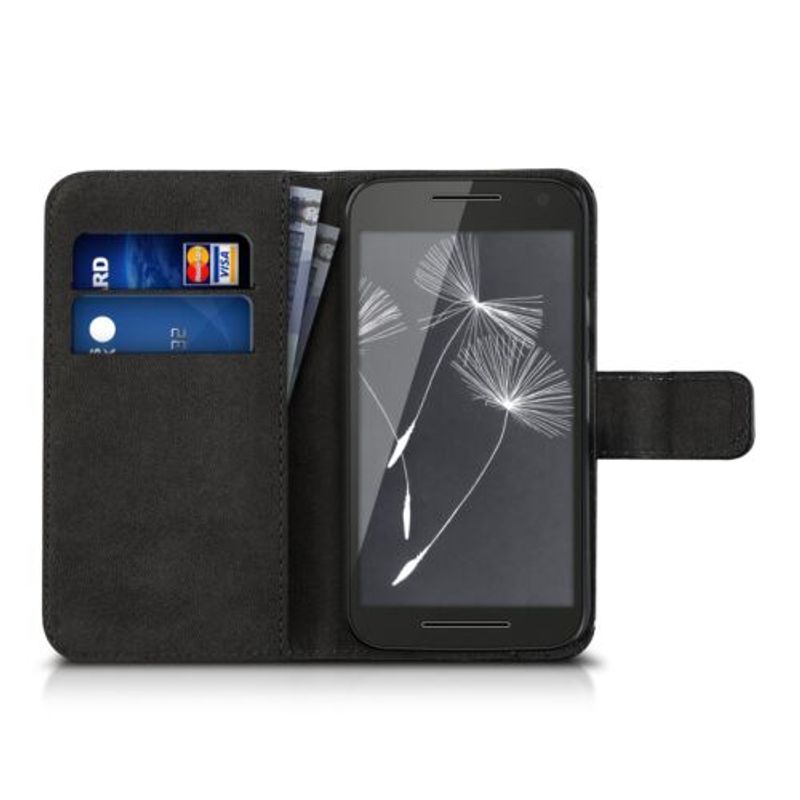 Laptop, Telefoane si Tablete - Telefoane mobile si accesorii - Accesorii Telefoane - Huse telefoane - Husa pentru Motorola Moto G 3rd gen, Piele ecologica, Negru, 34861.04 - Infinity.ro