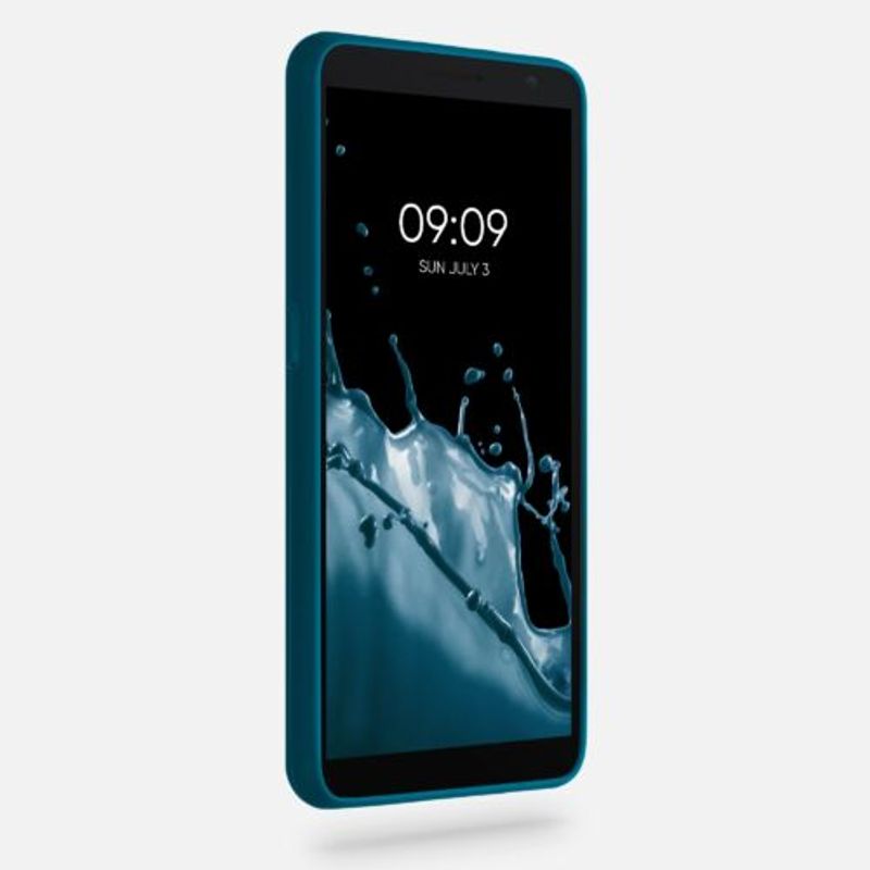 Laptop, Telefoane si Tablete - Telefoane mobile si accesorii - Accesorii Telefoane - Huse telefoane - Husa pentru Alcatel 1B (2020), Silicon, Verde, 51516.224, Kwmobile - Infinity.ro