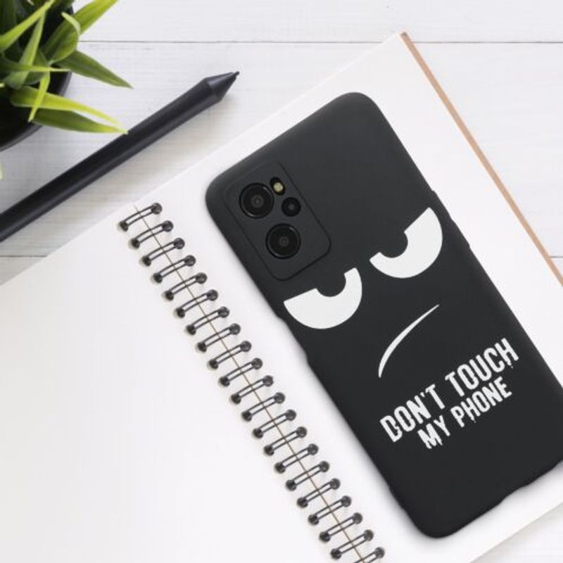 Laptop, Telefoane si Tablete - Telefoane mobile si accesorii - Accesorii Telefoane - Huse telefoane - Husa Kwmobile pentru Realme 9i, Silicon, Negru/Alb, 58694.01 - Infinity.ro