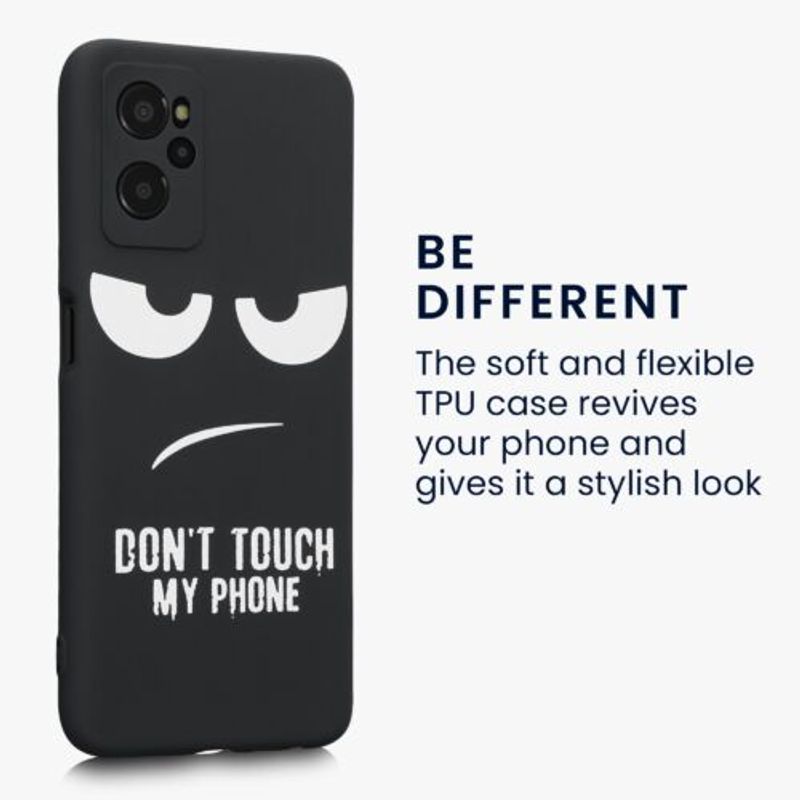 Laptop, Telefoane si Tablete - Telefoane mobile si accesorii - Accesorii Telefoane - Huse telefoane - Husa Kwmobile pentru Realme 9i, Silicon, Negru/Alb, 58694.01 - Infinity.ro