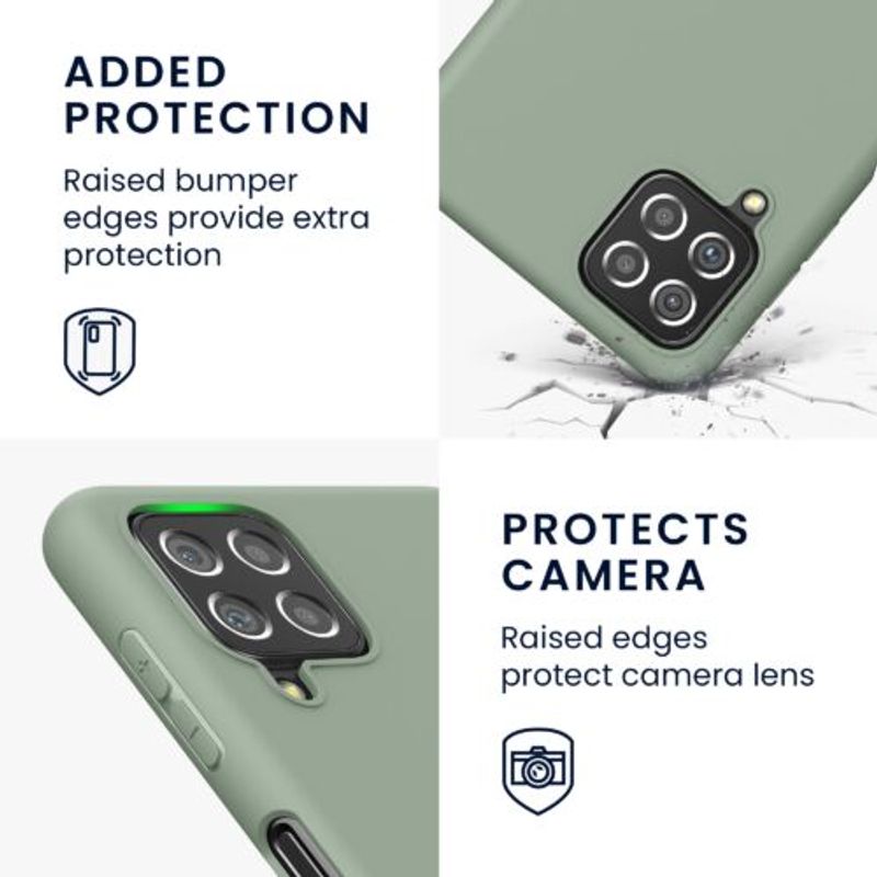 Laptop, Telefoane si Tablete - Telefoane mobile si accesorii - Accesorii Telefoane - Huse telefoane - Husa Kwmobile pentru Samsung Galaxy A22, Silicon, Verde, 55493.172 - Infinity.ro