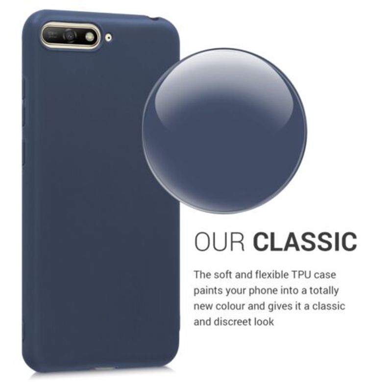 Laptop, Telefoane si Tablete - Telefoane mobile si accesorii - Accesorii Telefoane - Huse telefoane - Husa pentru Huawei Y6 (2018), Silicon, Albastru, 44878.53 - Infinity.ro