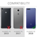 Laptop, Telefoane si Tablete - Telefoane mobile si accesorii - Accesorii Telefoane - Huse telefoane - Husa pentru Huawei Y6 (2018), Silicon, Albastru, 44878.53 - Infinity.ro