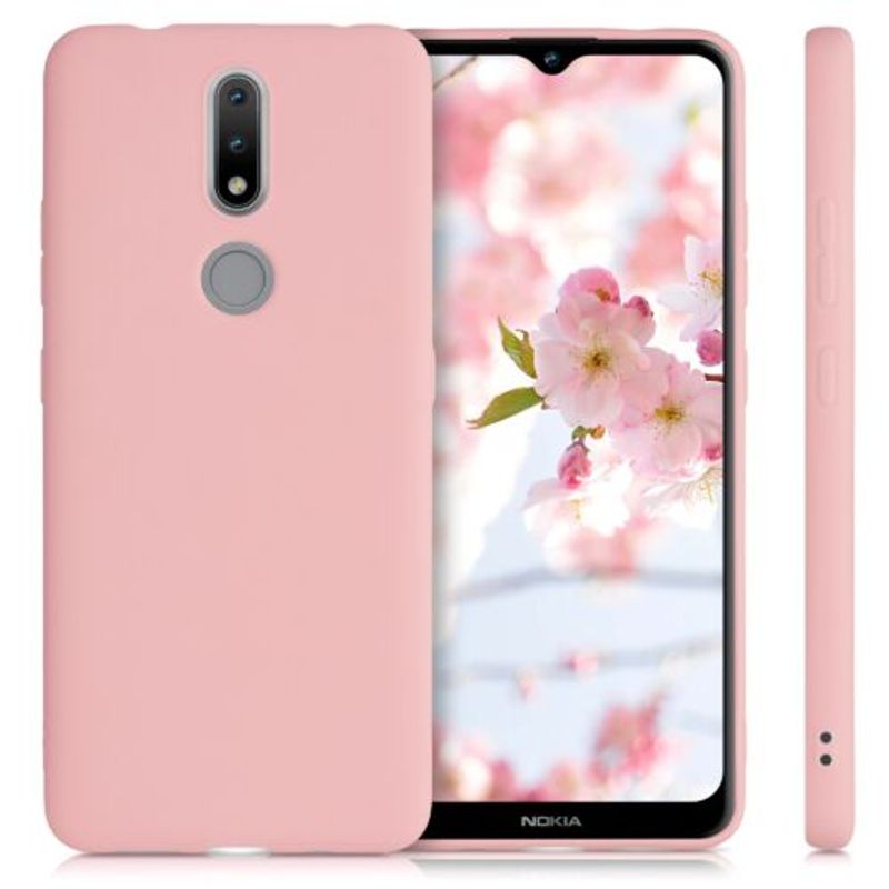 Laptop, Telefoane si Tablete - Telefoane mobile si accesorii - Accesorii Telefoane - Huse telefoane - Husa pentru Nokia 2.4, Silicon, Rose Gold, 53496.89 - Infinity.ro