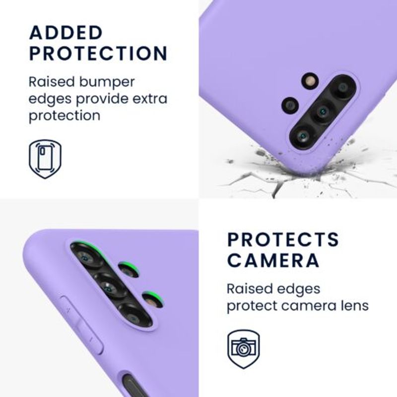 Laptop, Telefoane si Tablete - Telefoane mobile si accesorii - Accesorii Telefoane - Huse telefoane - Husa Kwmobile pentru Samsung Galaxy A13, Silicon, Mov, 57805.222 - Infinity.ro